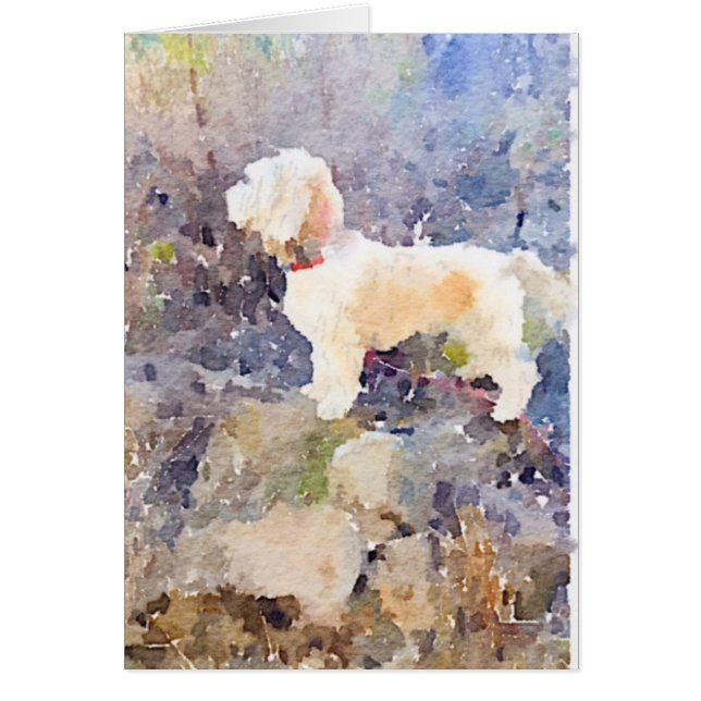 Cartão Cachorro Aquarela (Frente)