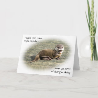Cartão - Cachorro Bebê Otter - famosa citação