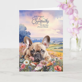 Cartão Cachorro Bulldog Francês com Sympathia de Animal d