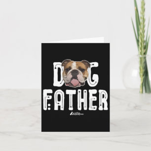 Cartão Cachorro Bulldog Padre Bulldog O Dogdad Ruff Life