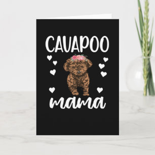 Cartão Cachorro Cavapoo Mama Cavoodle Cachoodle Cavapoo M
