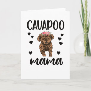 Cartão Cachorro Cavapoo Mama Cavoodle Cog Lover Cavapoo M