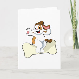 Cartão Cachorro com Osso