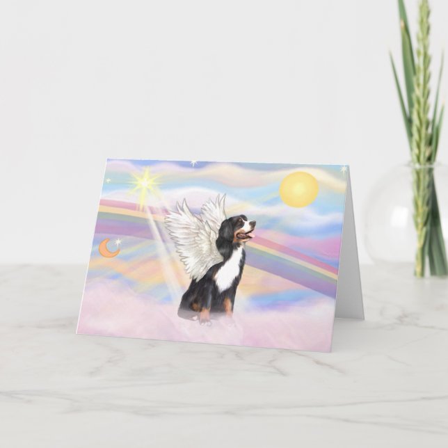 Cartão Cachorro da Montanha Bernese (Frente)