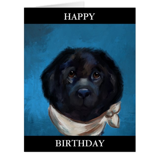 Cartão Cachorro da Terra Nova (Frente)