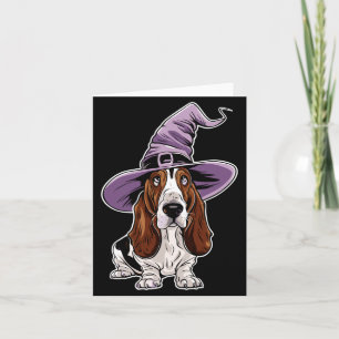 Cartão Cachorro de Feitiçaria de Halloween Performance