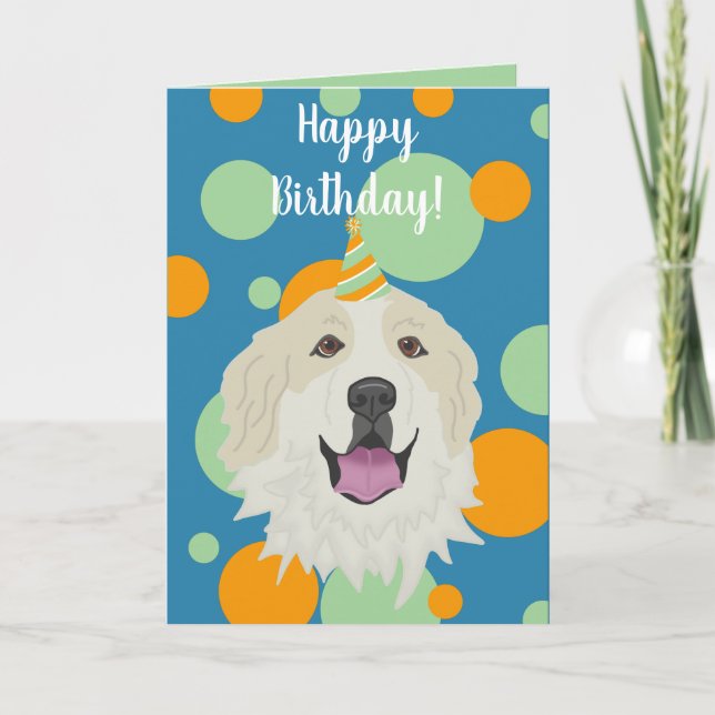 Cartão Cachorro de Montanha do Excelente de Aniversário P (Frente)