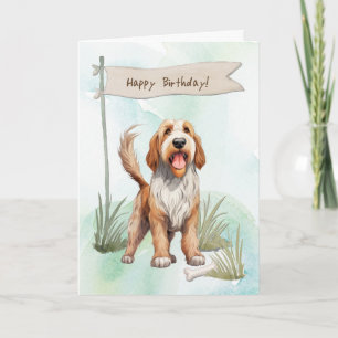 Cartão Cachorro De Otterhound Criado Ao Exterior Sob Sina