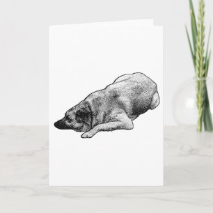 Cartão Cachorro de Pontos Suaves Compartilha Saudação Fes