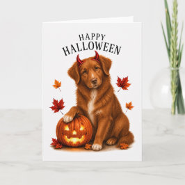 Cartão Cachorro Diabo da Nova Scotia Toller