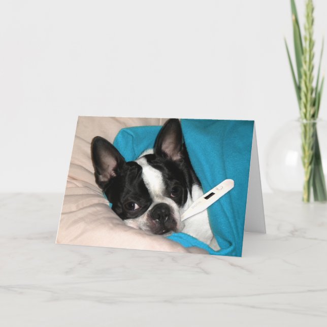 Cartão Cachorro do Dia Doente (Frente)
