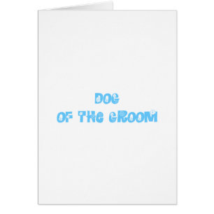 Cartão Cachorro do Groom