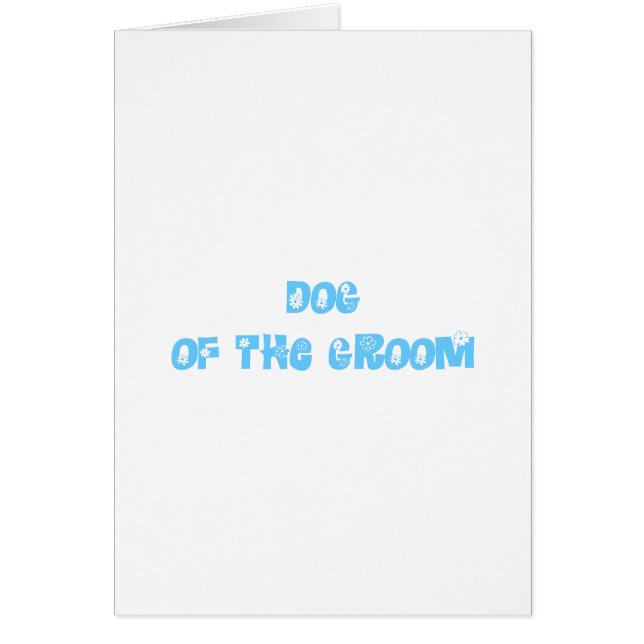 Cartão Cachorro do Groom (Frente)