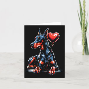 Cartão Cachorro Doberman Dia dos Namorados Dono de Cachor