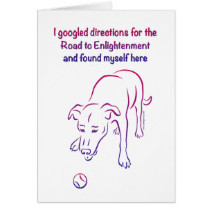 Cartão Cachorro e Bola - Iluminismo