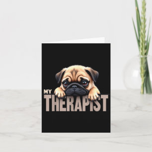 Cartão Cachorro Engraçado Meu Pug Therast