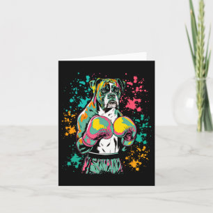 Cartão Cachorro Engraçado Ou Cachorro Boxer Para Homens