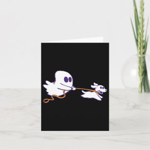 Cartão Cachorro Fantasma Bonito Walker Figurino de Hallow