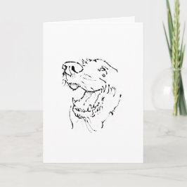 Cartão Cachorro Feliz da Raça Golden Retriever, Ilustraçã