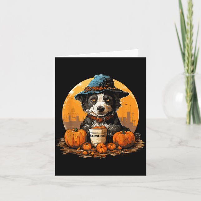 Cartão Cachorro halloween  (Frente)