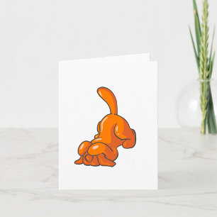 Cartão Cachorro Hound Laranja