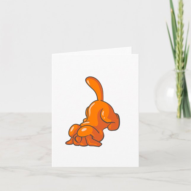 Cartão Cachorro Hound Laranja (Criador carregado)