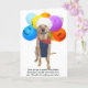 Cartão Cachorro/Laboratório Engraçado Aniversário (Orchid)