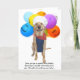 Cartão Cachorro/Laboratório Engraçado Aniversário (Frente)