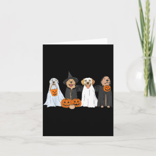 Cartão Cachorro Labrador Preto Fofo Cachorros Fantasmas d