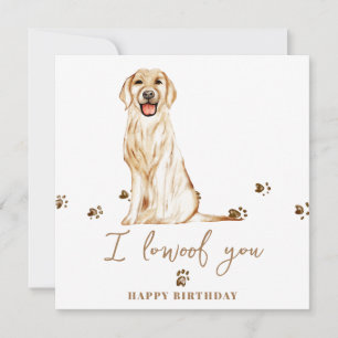 Cartão Cachorro Mãe Golden Retriever Animais de Estimação