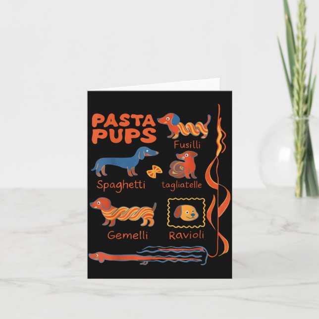 Cartão Cachorro Massa P Cachorro Dachshund Engraçado Cach (Frente)