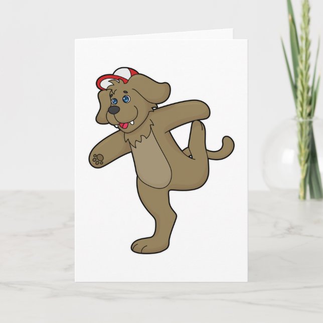 Cartão Cachorro na Yoga Fitness (Frente)