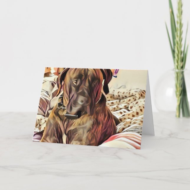 Cartão Cachorro Notecard (Frente)