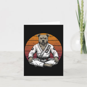 Cartão Cachorro Novato Funny Brasileiro Jiu Jitsu Retro G