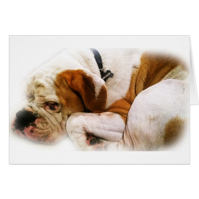 Cartão Cachorro para Baixo (Frente Horizontal)