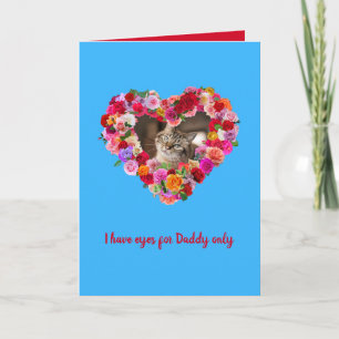 Cartão Cachorro Personalizado, Gato, Coração de Rosa de D