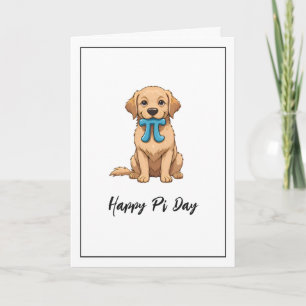 Cartão Cachorro Pi Day Personalizado Com Símbolo Pi   Fel