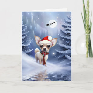 Cartão Cachorro-Puppy Chihuahua Natal