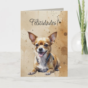 Cartão Cachorro-quente Chihuahua, Felicidades! Aniversári