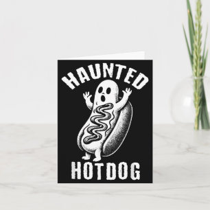 Cartão Cachorro-Quente Fantasma Assombrado Comida Diverti