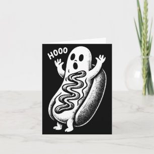Cartão Cachorro Quente Fantasma Assombrado Halloween Dive