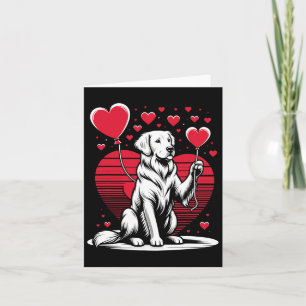 Cartão Cachorro Retriever Dourado Dia dos Namorados Dono