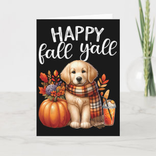 Cartão Cachorro Retriever Dourado Tempero de Abóbora Feli