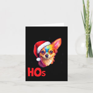 Cartão Cachorro Santa Chihuahua Há Algumas Vadias Nesta C