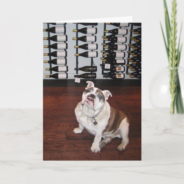 Cartão Cachorro Sortudo (Frente)