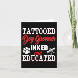 Cartão Cachorro Tatuado Inclino E Figurino Educado Pr