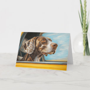Cartão Cachorro viciado em Impressão de arte de aventura 