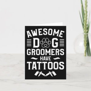 Cartão Cachorros Fantásticos Têm Tatuagens Tatuagem Lover