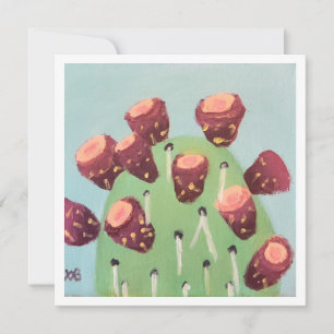 Cartão Cacto do Deserto Prickly Pear