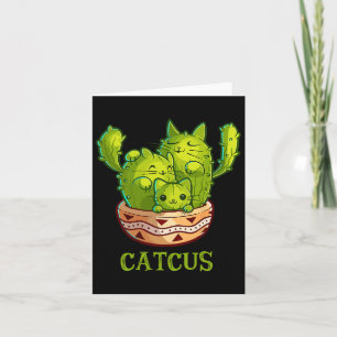 Cartão Cacto Gatinho Fofo e Cacto Cacto Mexicano Cinco De